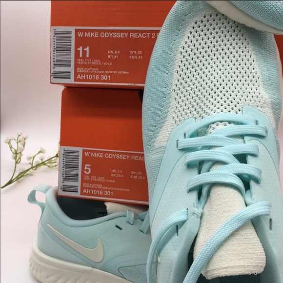 W NIKE ODYSSEY REACT 2 FLYKNIT teal tint/sail - Picture 8 of 8